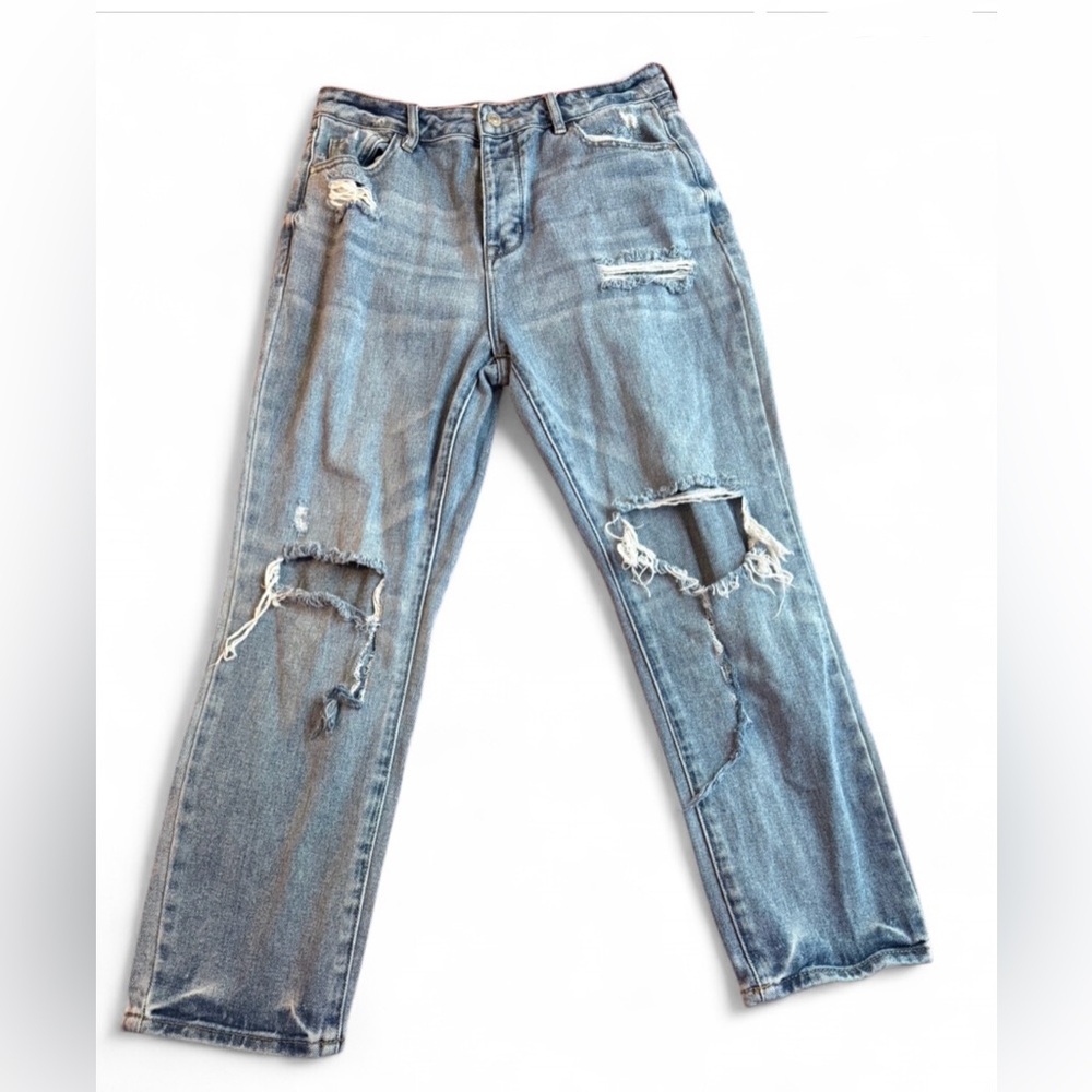 PacSun Distressed Boyfriend Jeans in Blue